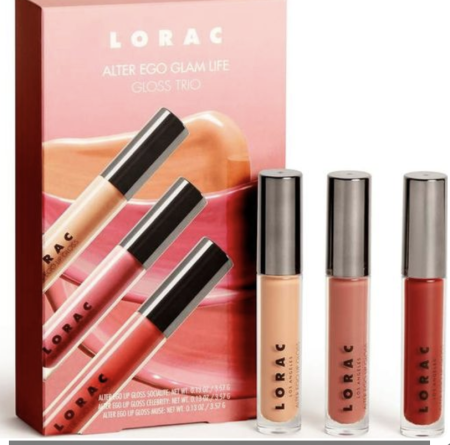 Lorac alter ego glam life gloss trio